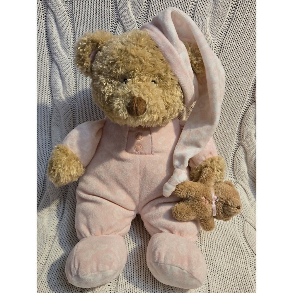 Baby Gund Paisley Baby Collection Bear Plush Pink Sleeper Teddy 14" Retired 2004